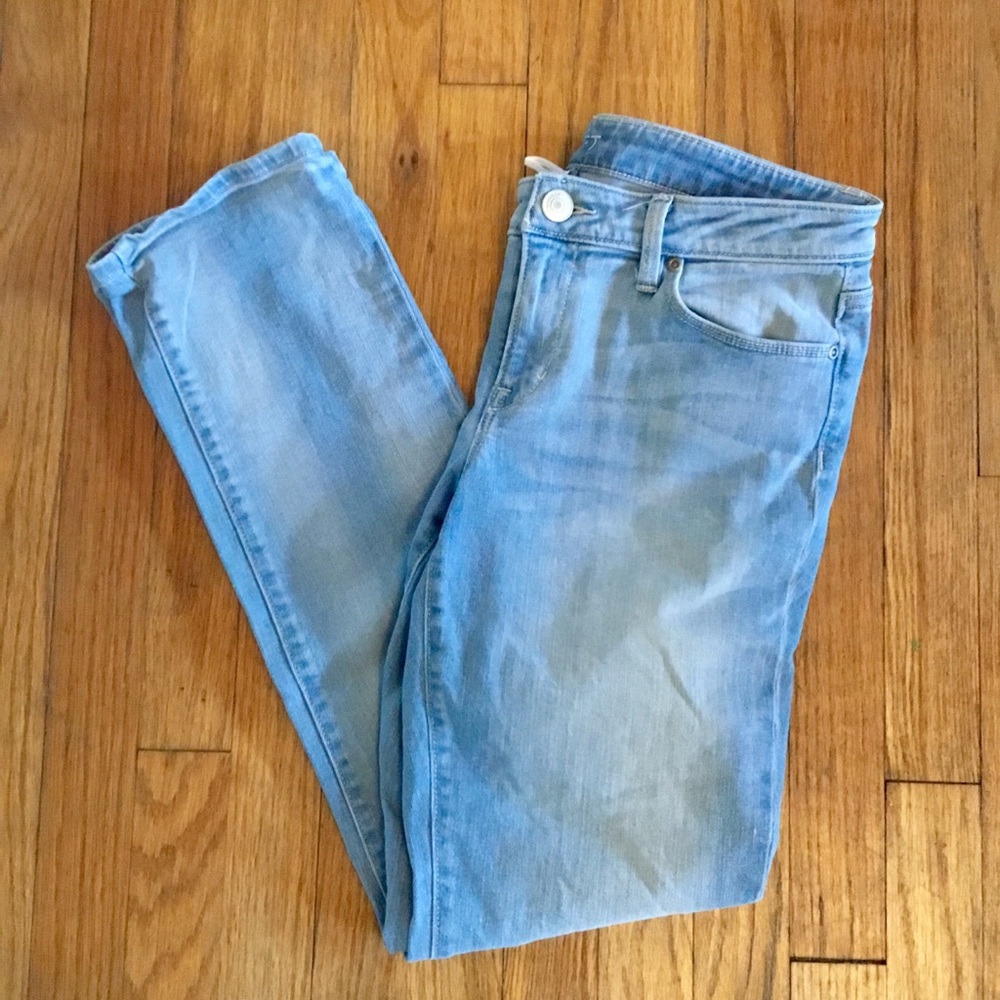 LOFT Modern Straight Light Wash Jeans